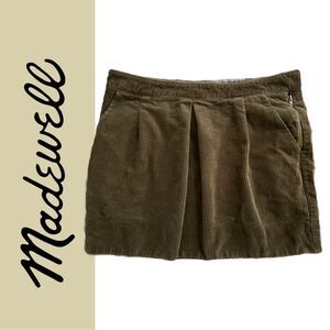 Madewell Women’s Pleated Corduroy Mini Skirt‎ - Size 27